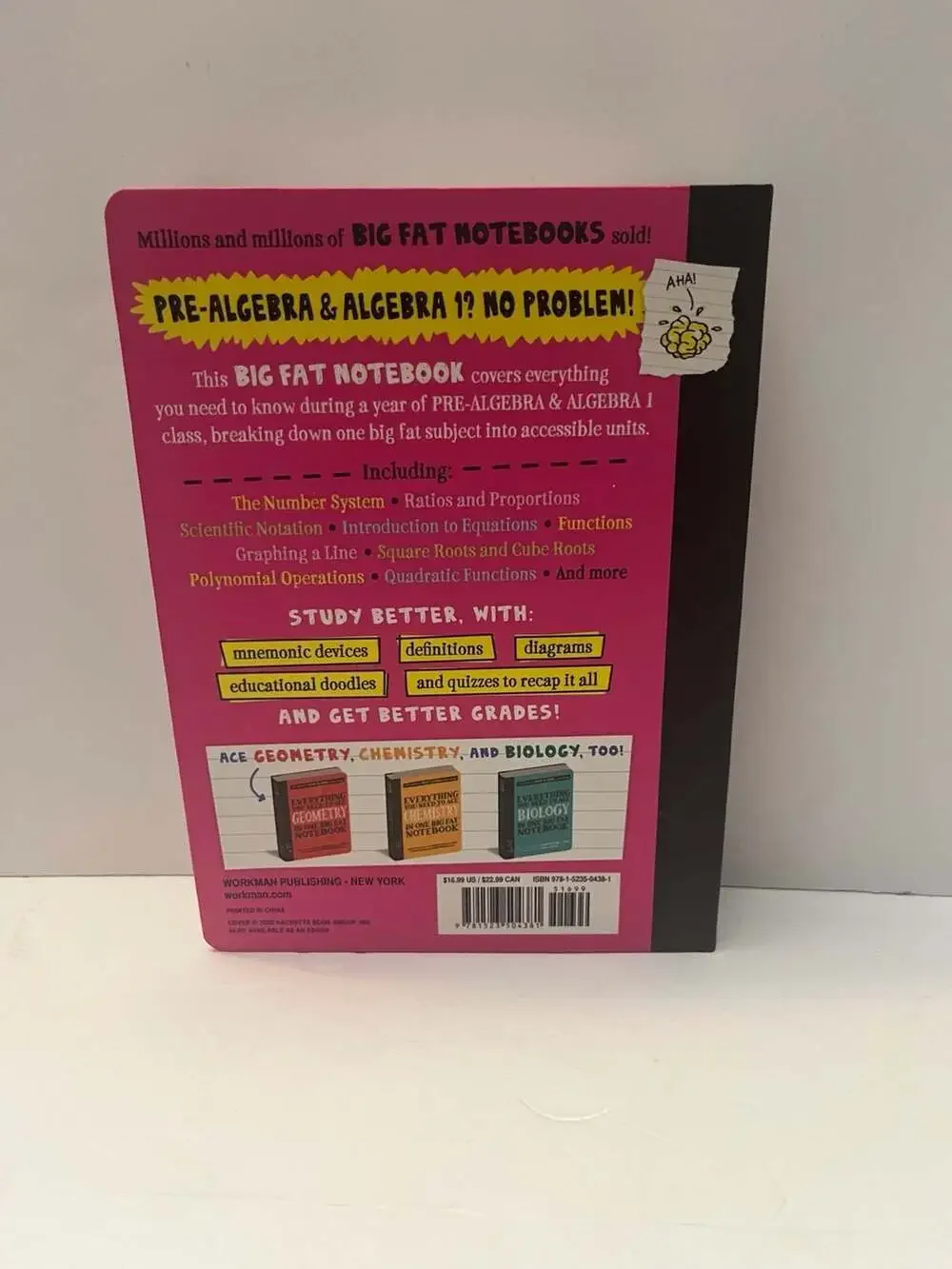 Workman Publishing Everything You Need to Ace Pre-Algebra and Algebra 1
